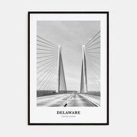 Delaware Portrait B&W Poster