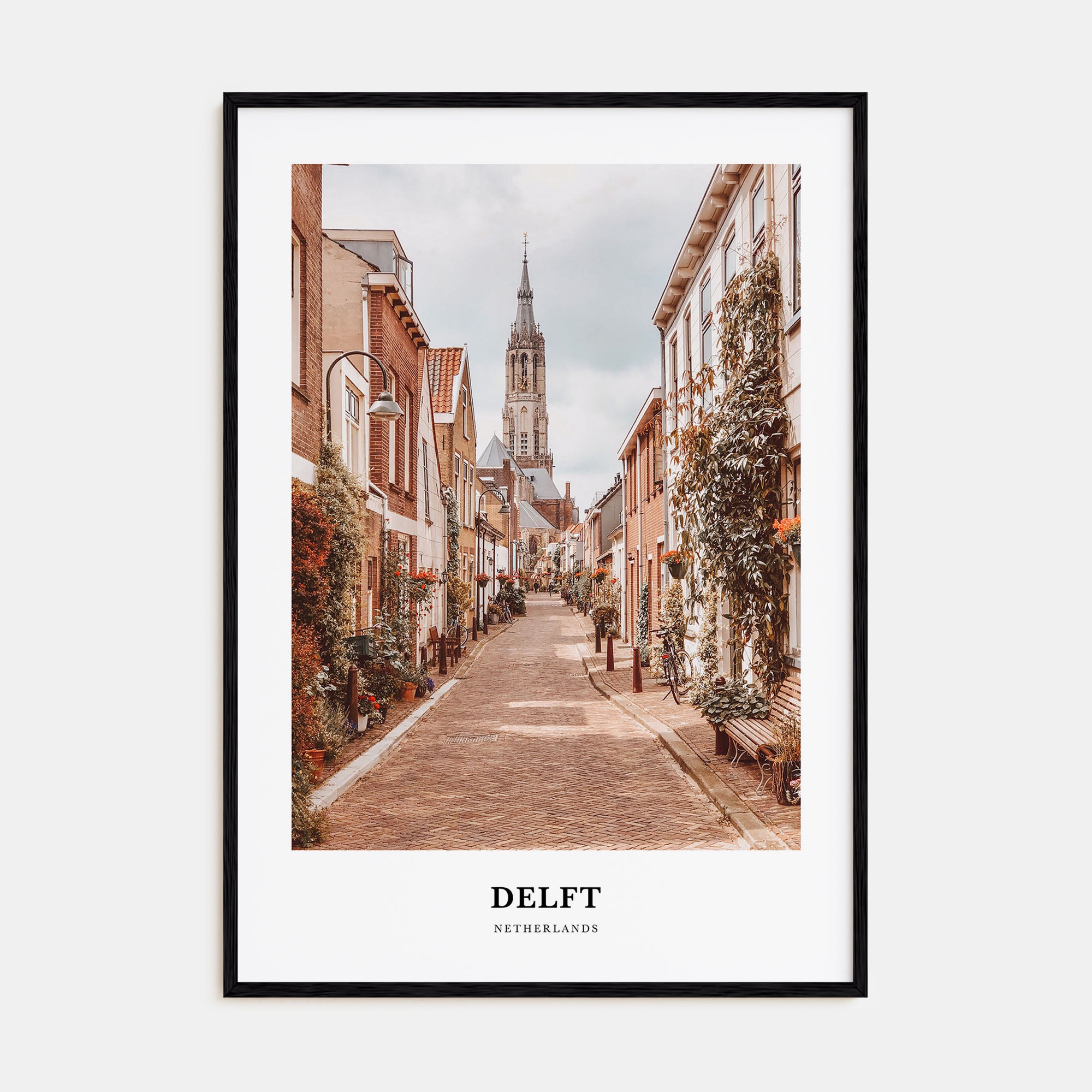Delft Portrait Color Poster