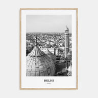Delhi Portrait B&W Poster