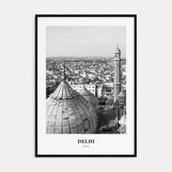 Delhi Portrait B&W Poster