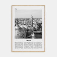 Delhi Travel B&W Poster