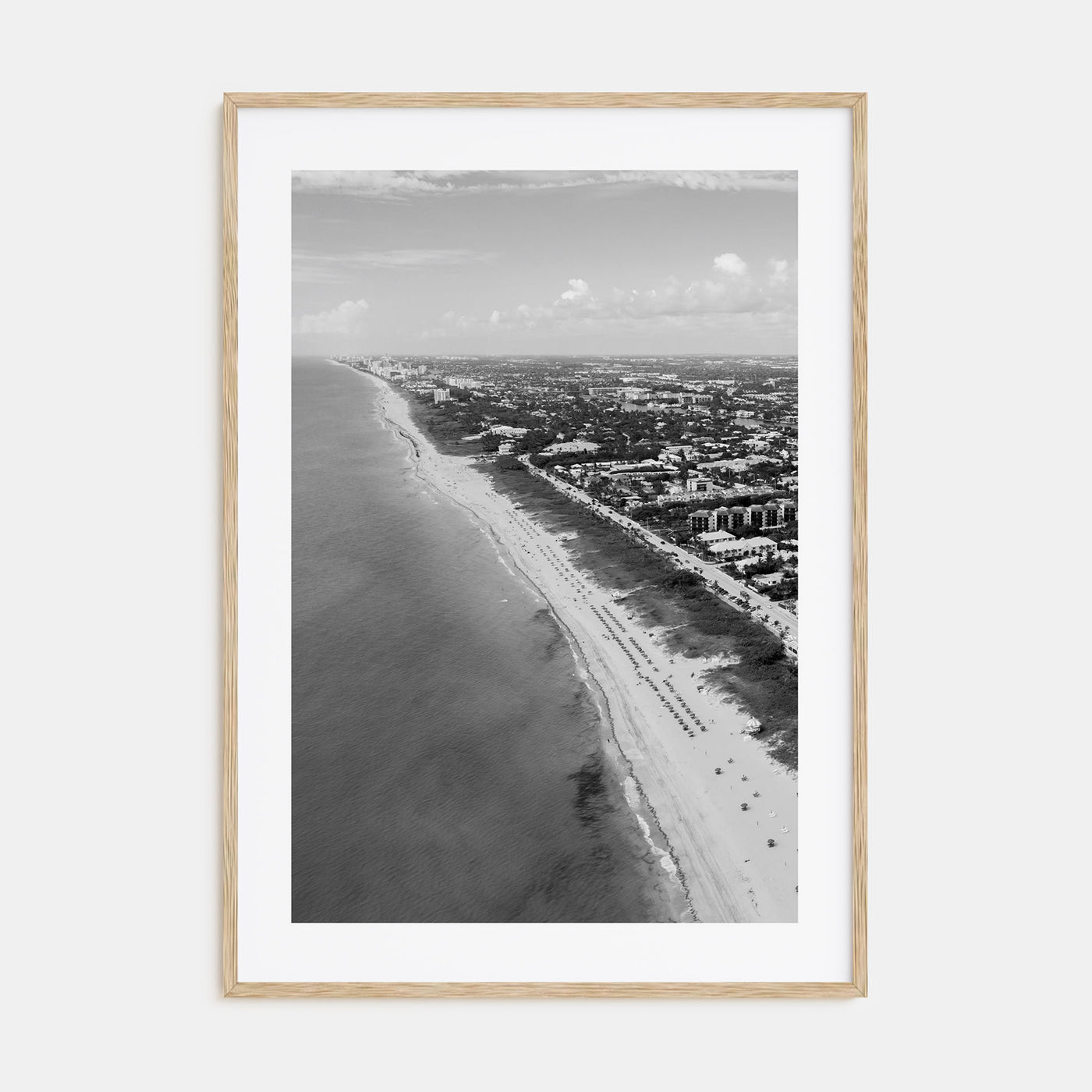 Delray Beach Photo B&W Poster
