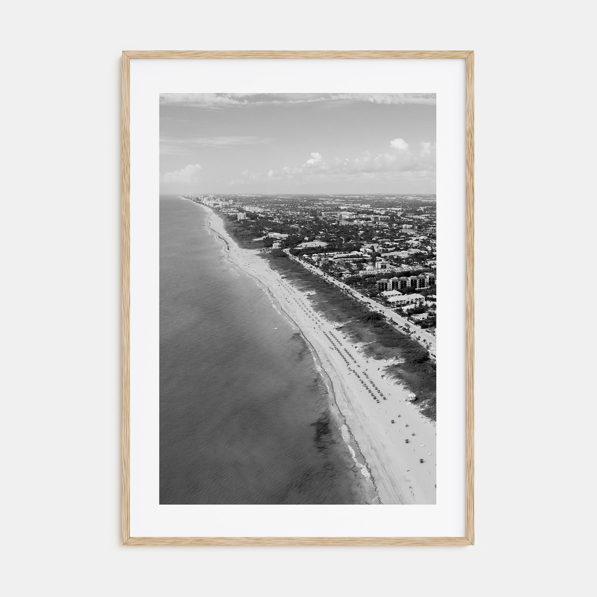Delray Beach Photo B&W Poster