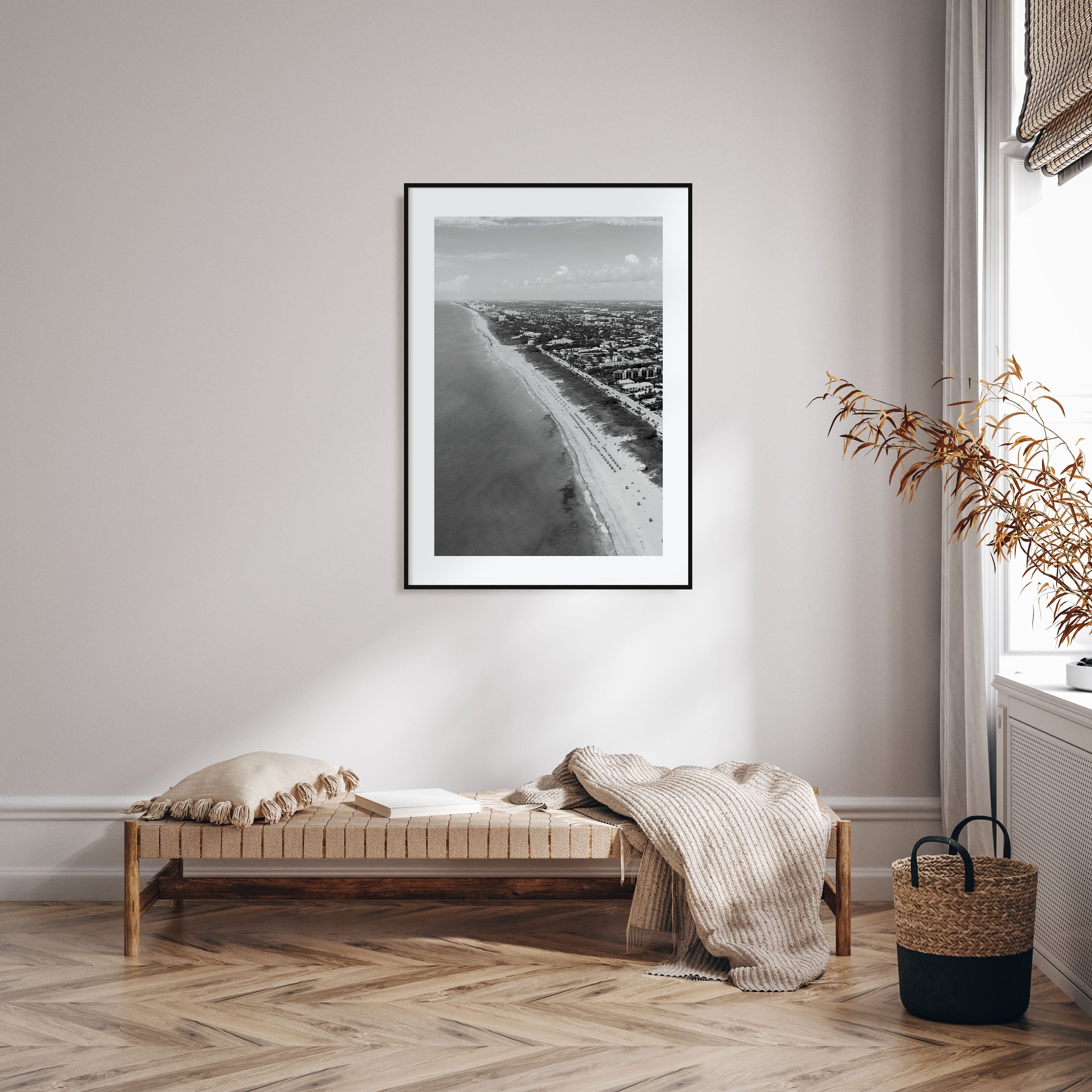 Delray Beach Photo B&W Poster