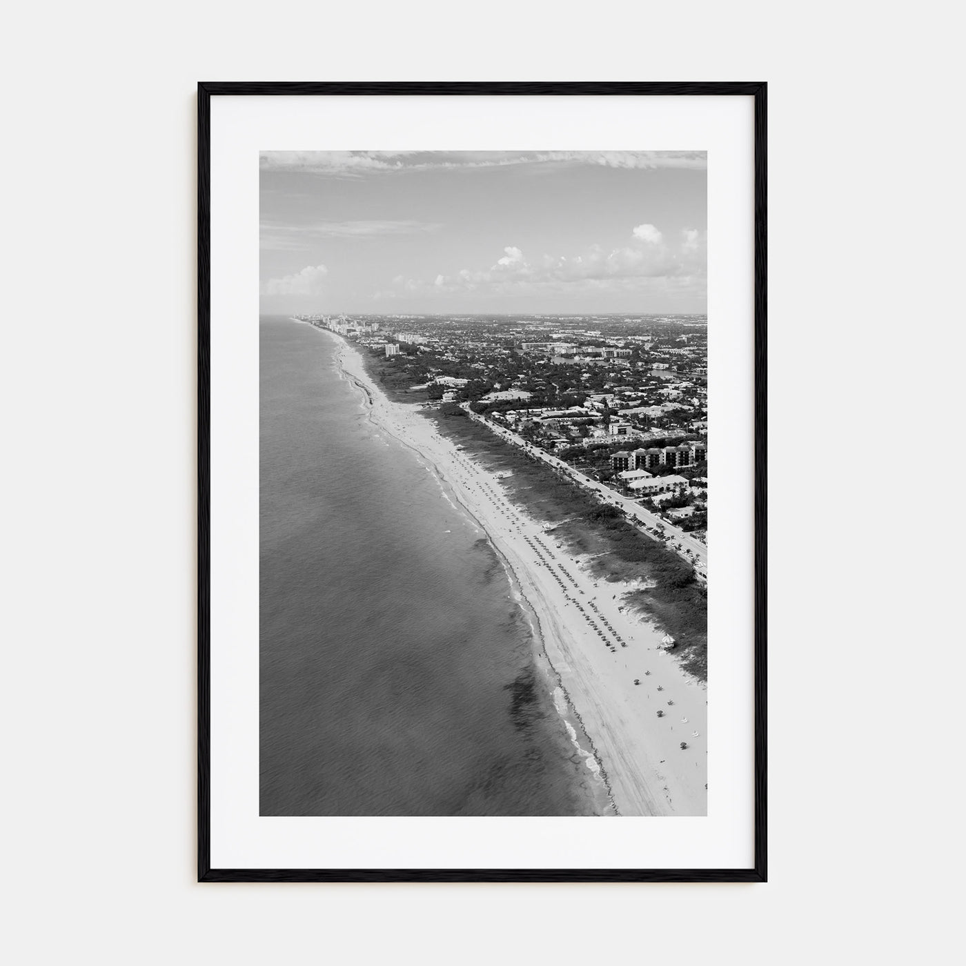 Delray Beach Photo B&W Poster