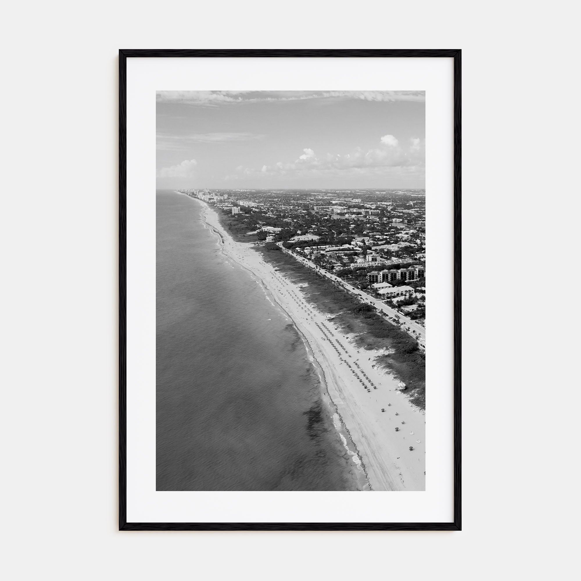 Delray Beach Photo B&W Poster