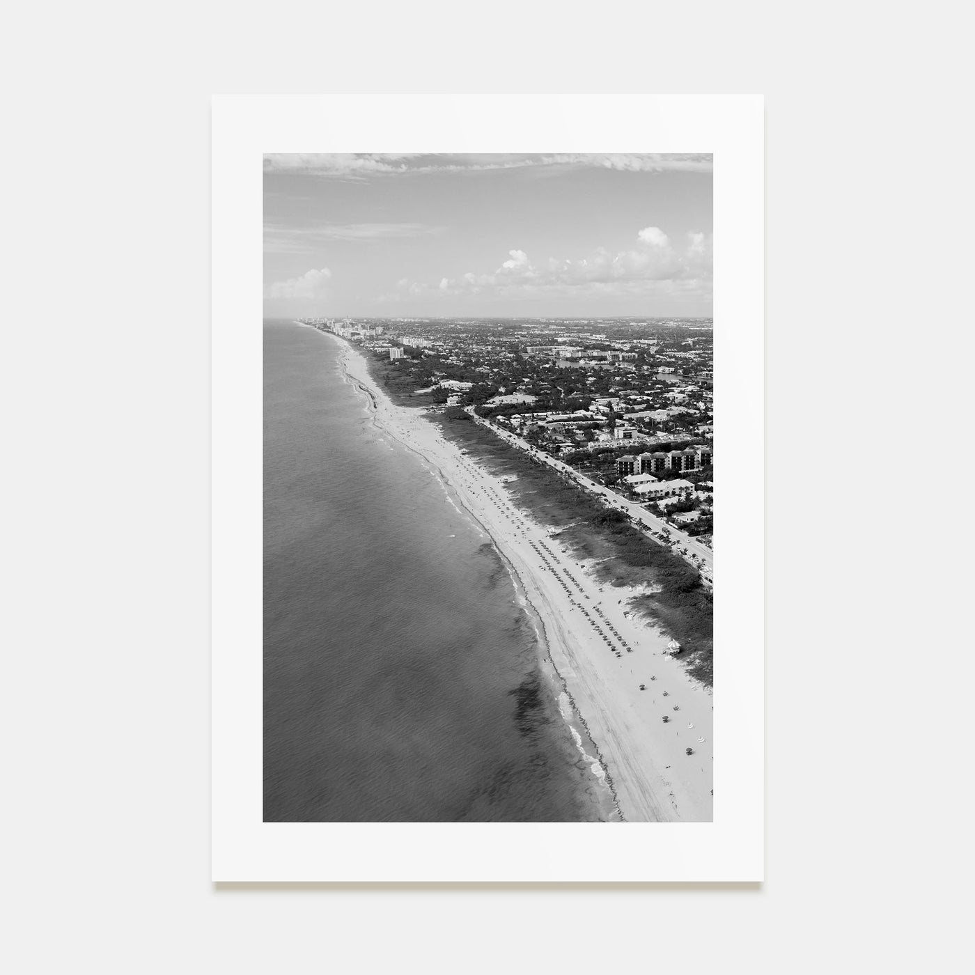 Delray Beach Photo B&W Poster