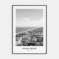 Delray Beach Portrait B&W Poster