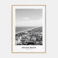 Delray Beach Portrait B&W Poster