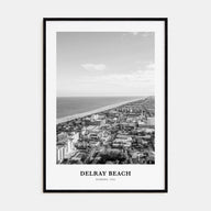 Delray Beach Portrait B&W Poster