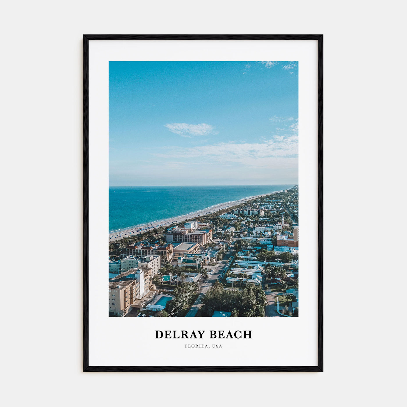 Delray Beach Portrait Color Poster