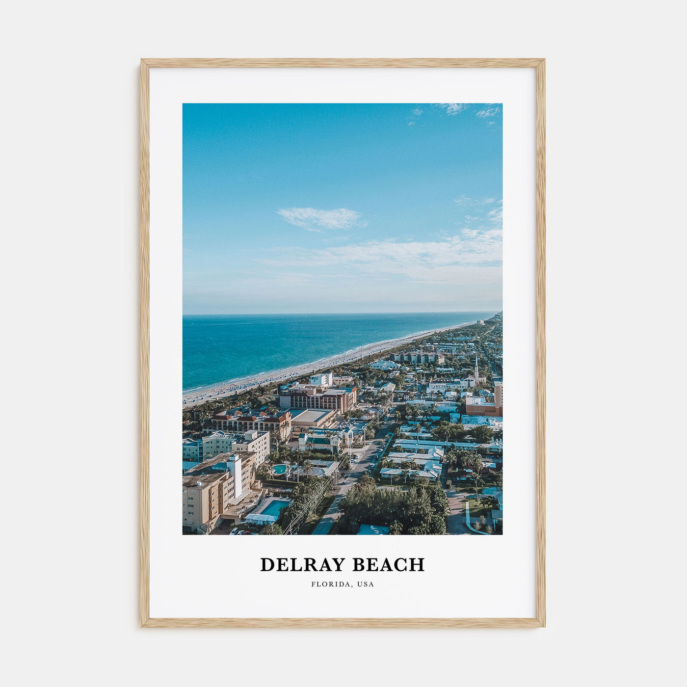 Delray Beach Portrait Color Poster