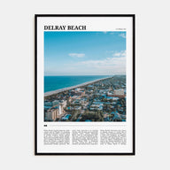 Delray Beach Travel Color Poster
