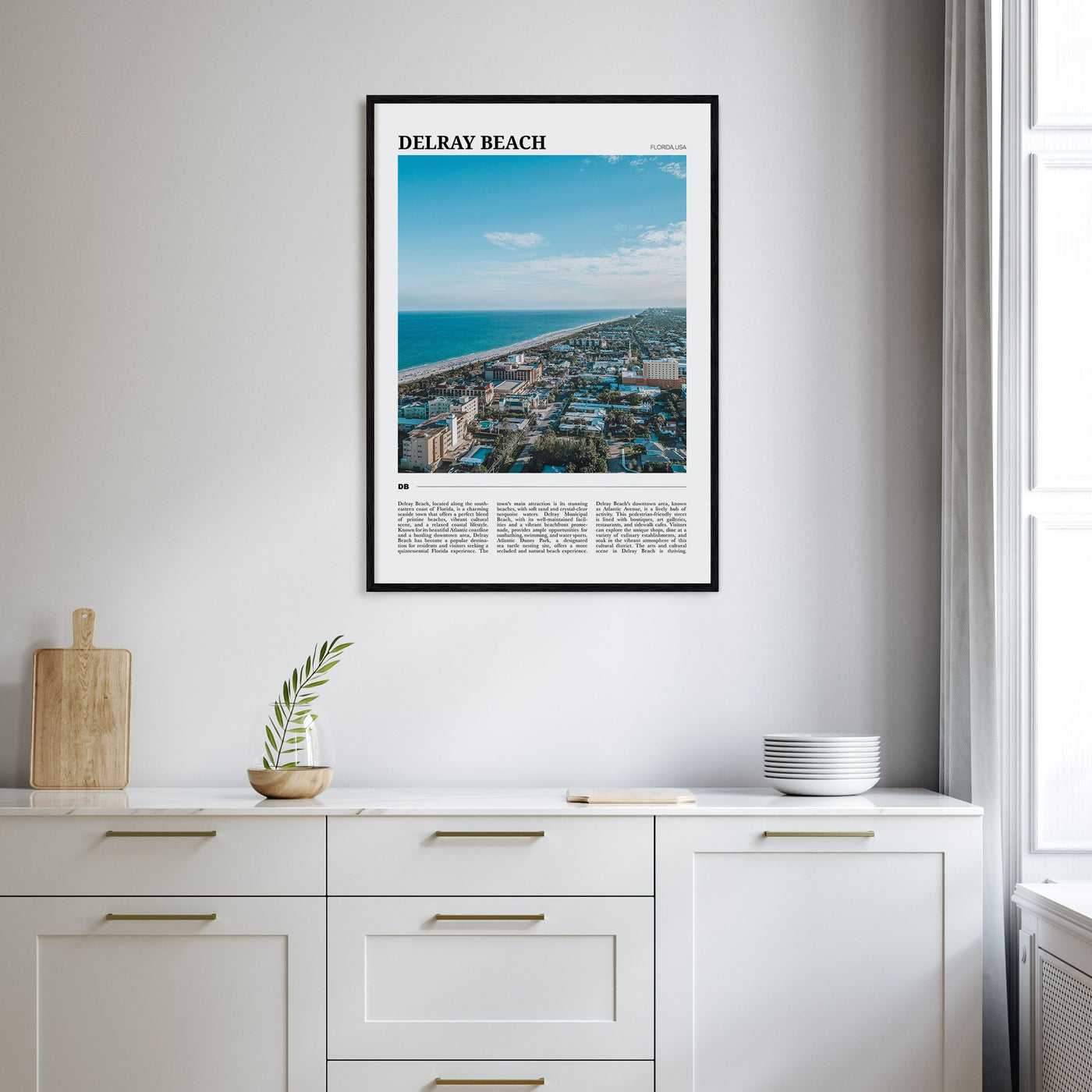 Delray Beach Travel Color Poster