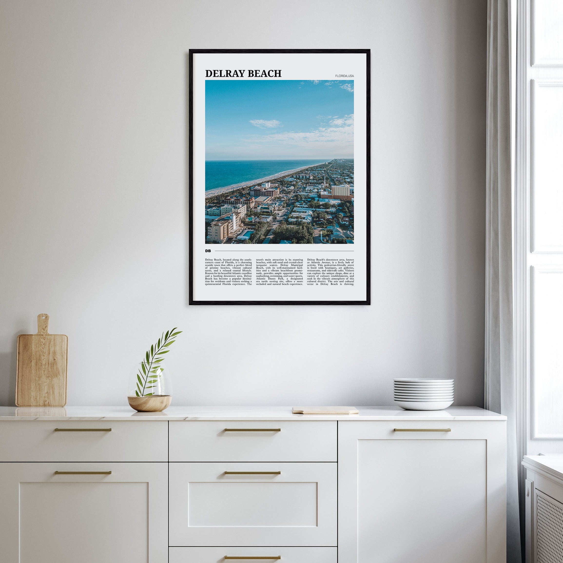 Delray Beach Travel Color Poster