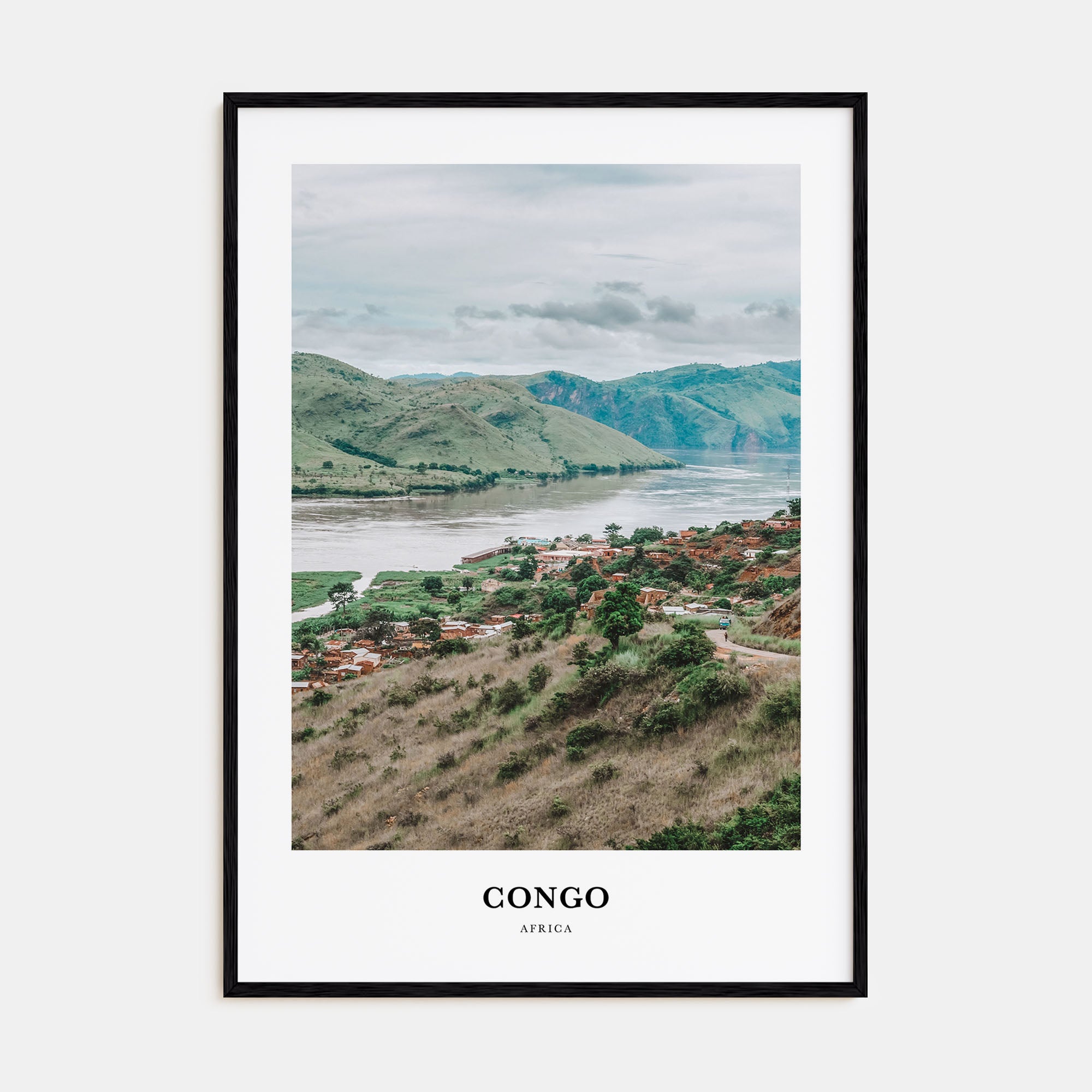 Democratic Republic of the Congo Portrait Color Poster