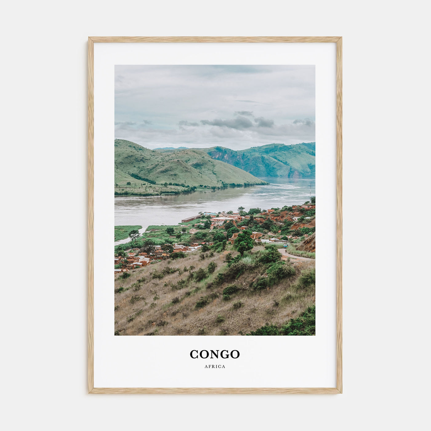 Democratic Republic of the Congo Portrait Color Poster