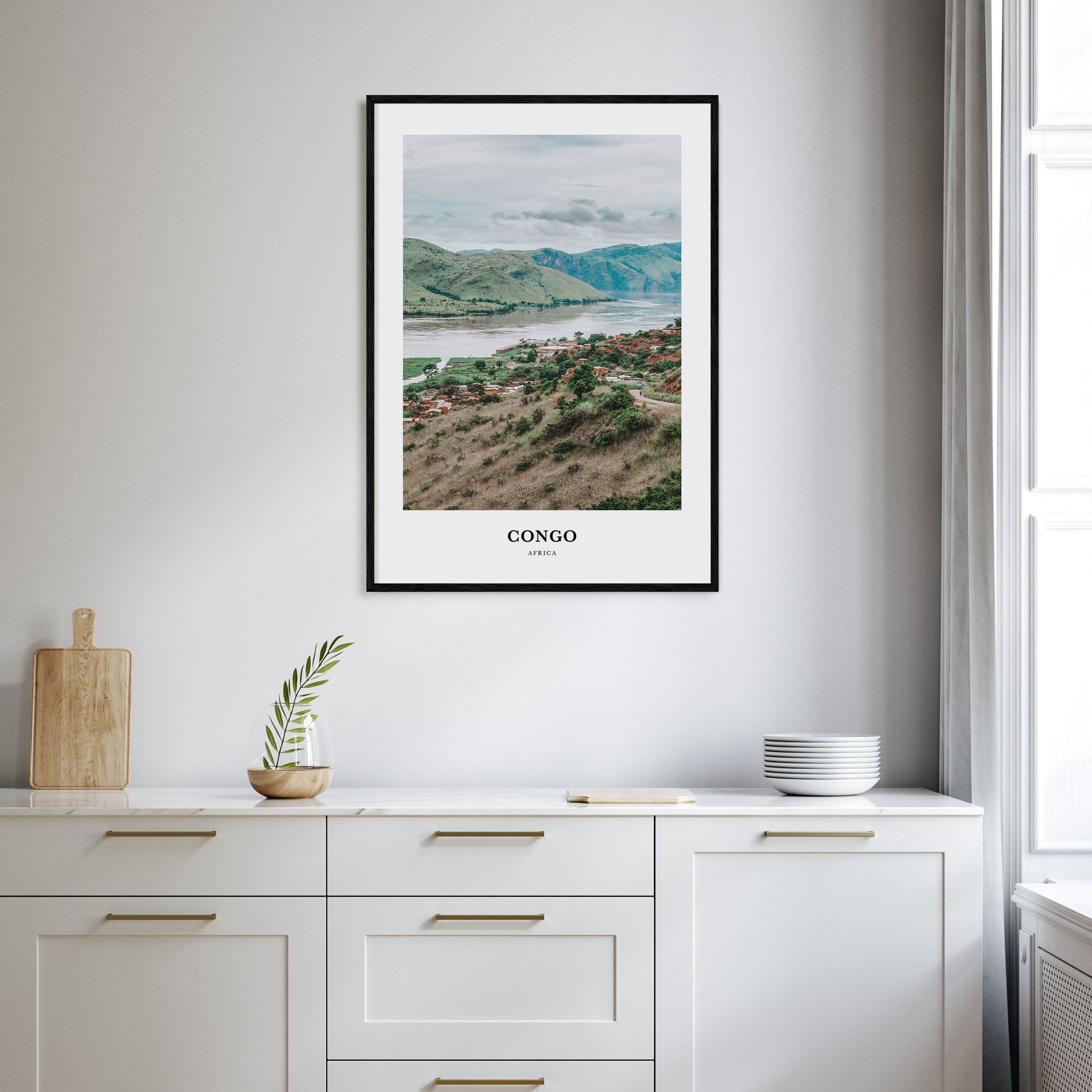 Democratic Republic of the Congo Portrait Color Poster