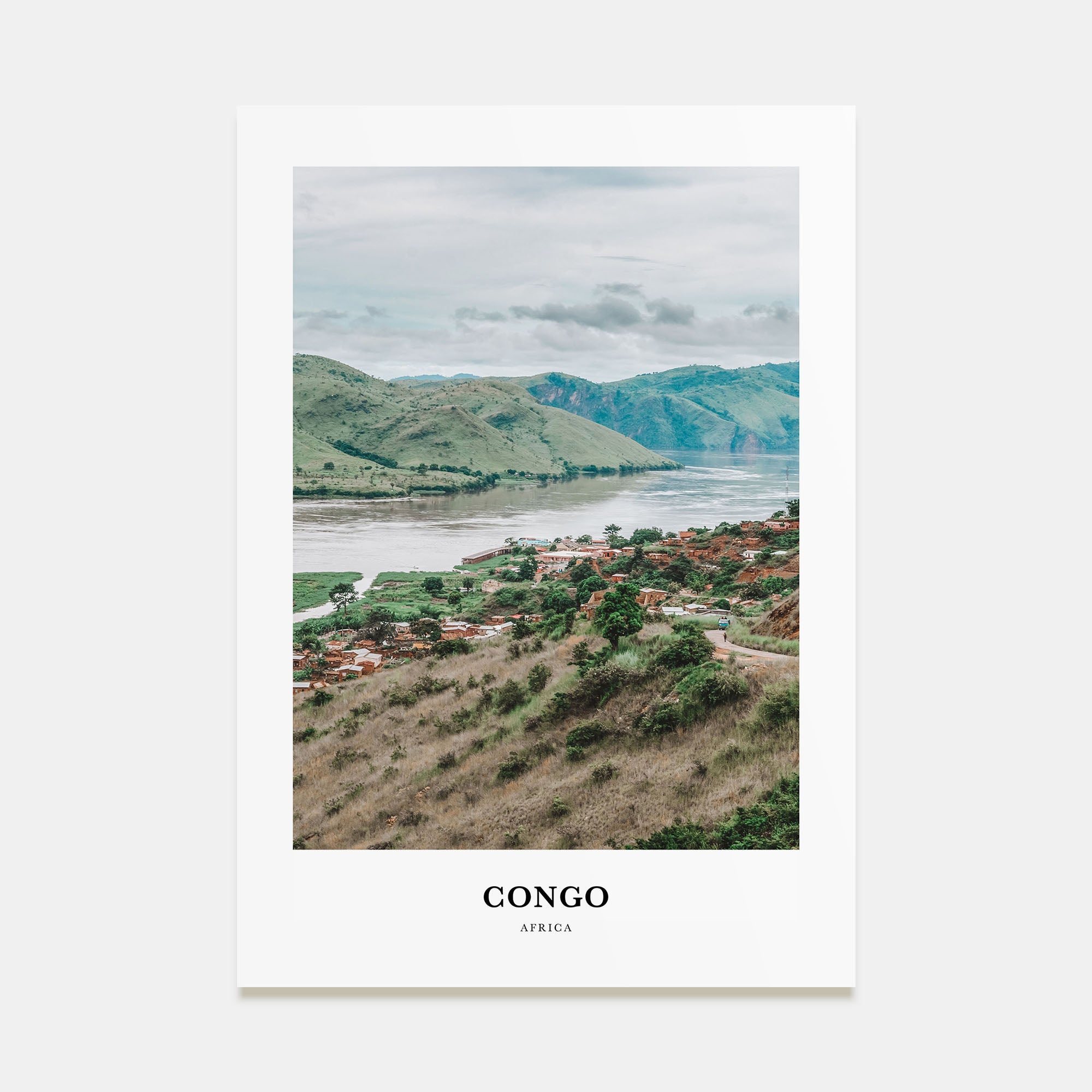 Democratic Republic of the Congo Portrait Color Poster