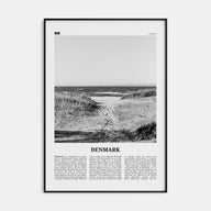 Denmark Travel B&W Poster