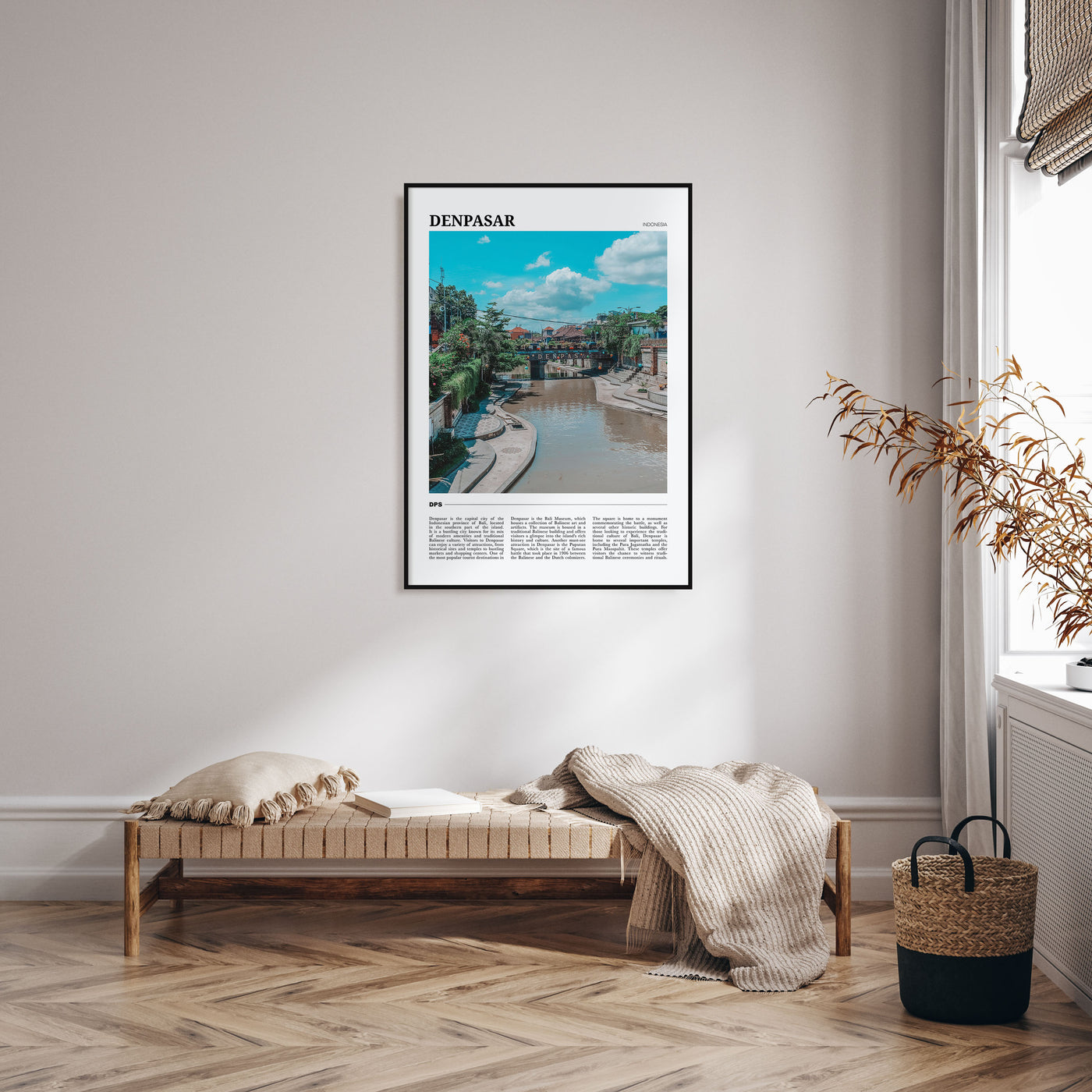 Denpasar Travel Color Poster