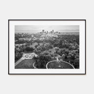 Denver Landscape B&W Poster