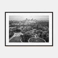 Denver Landscape B&W Poster