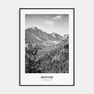 Denver Portrait B&W No 2 Poster