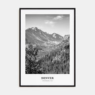 Denver Portrait B&W No 2 Poster