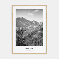 Denver Portrait B&W No 2 Poster