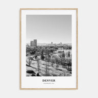 Denver Portrait B&W No 3 Poster