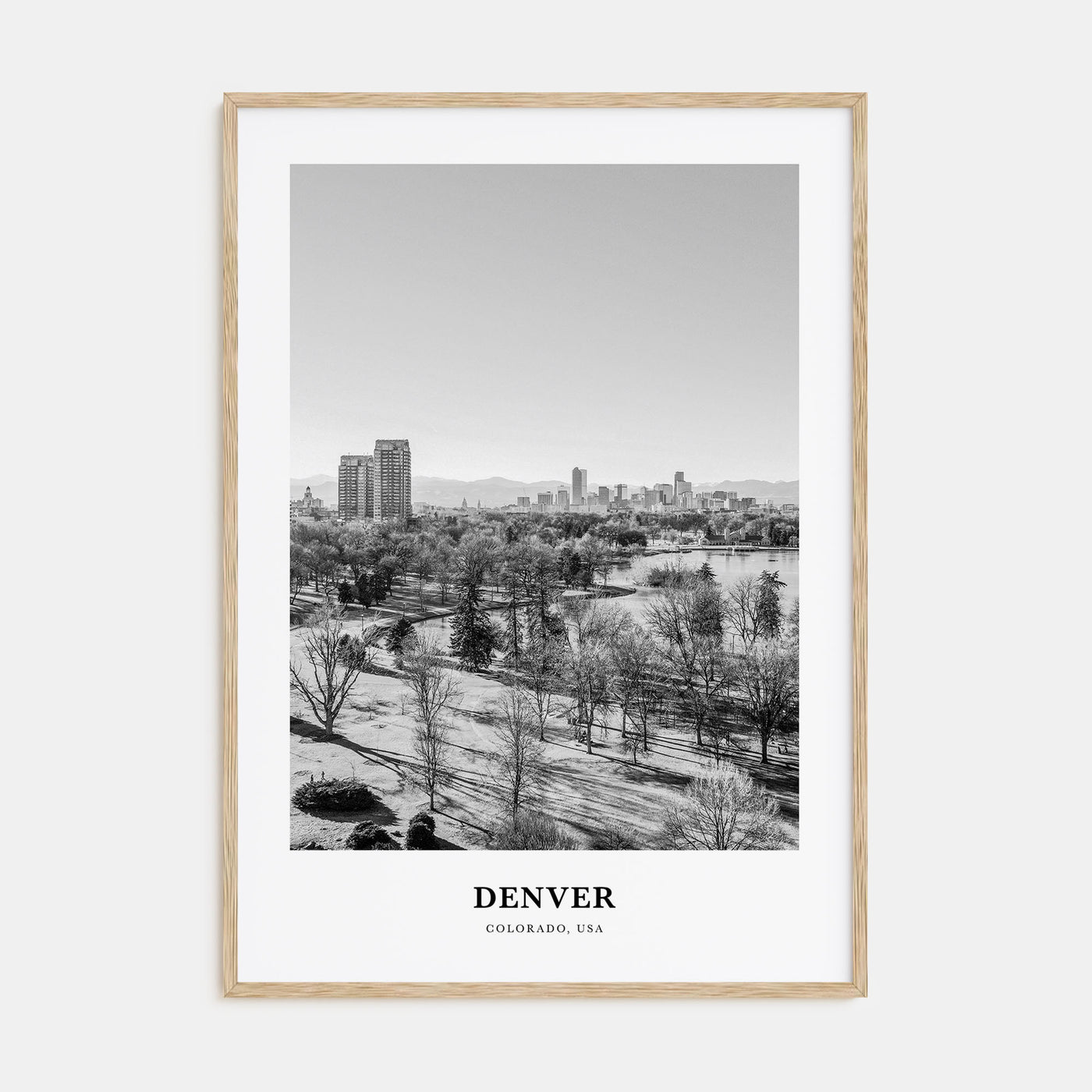 Denver Portrait B&W No 3 Poster
