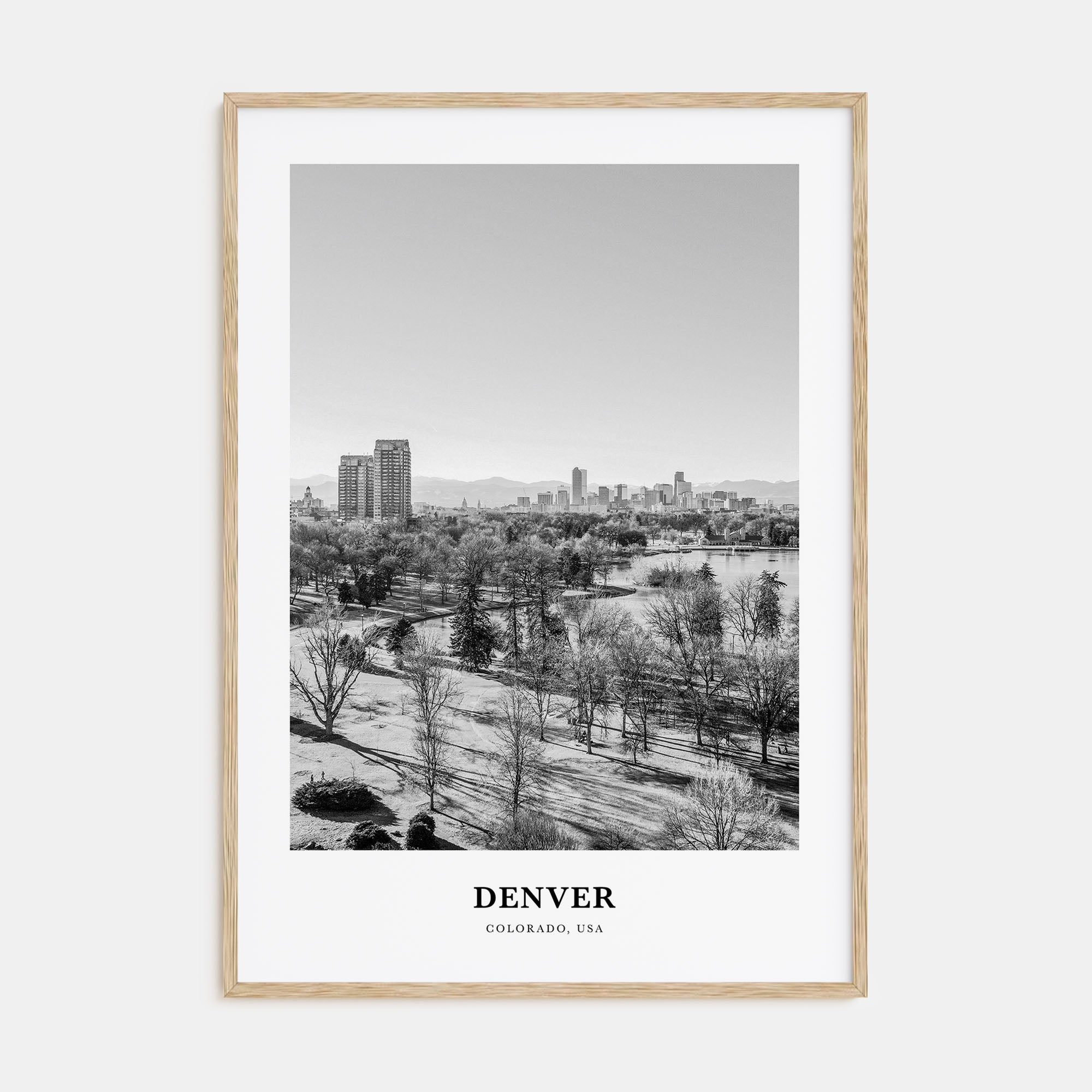 Denver Portrait B&W No 3 Poster