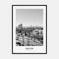 Denver Portrait B&W No 3 Poster
