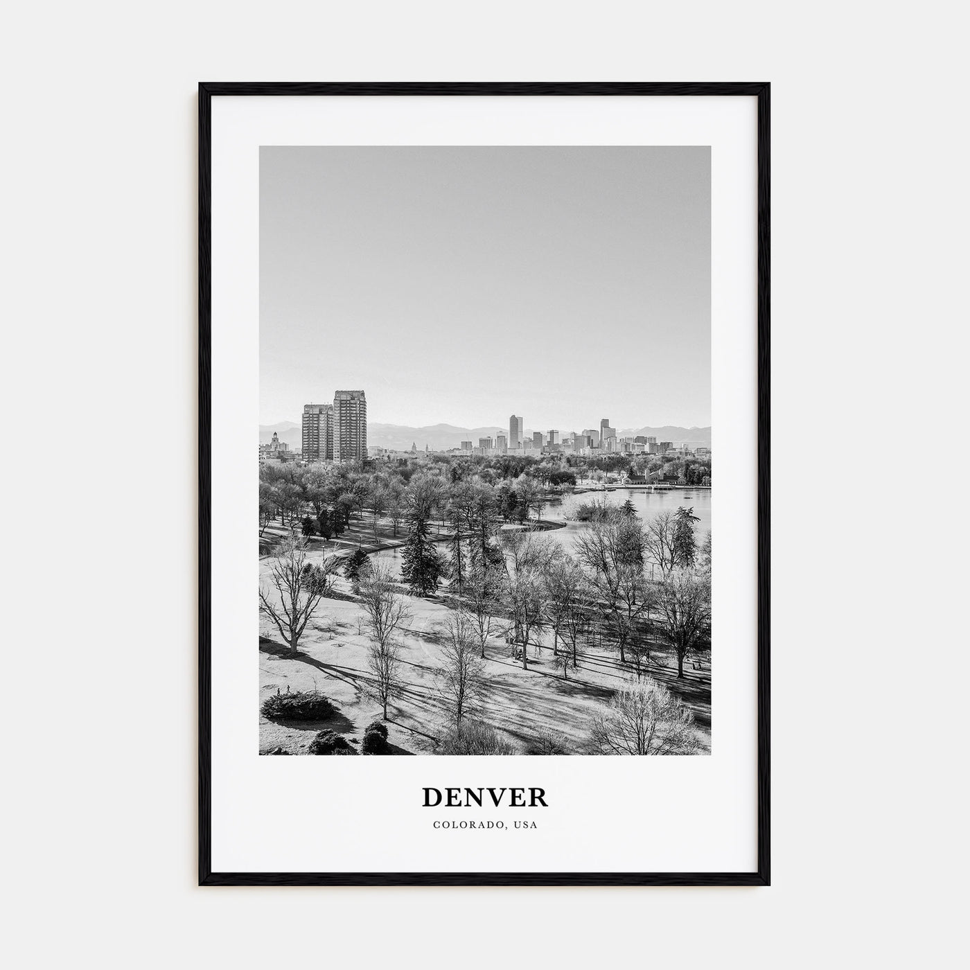 Denver Portrait B&W No 3 Poster