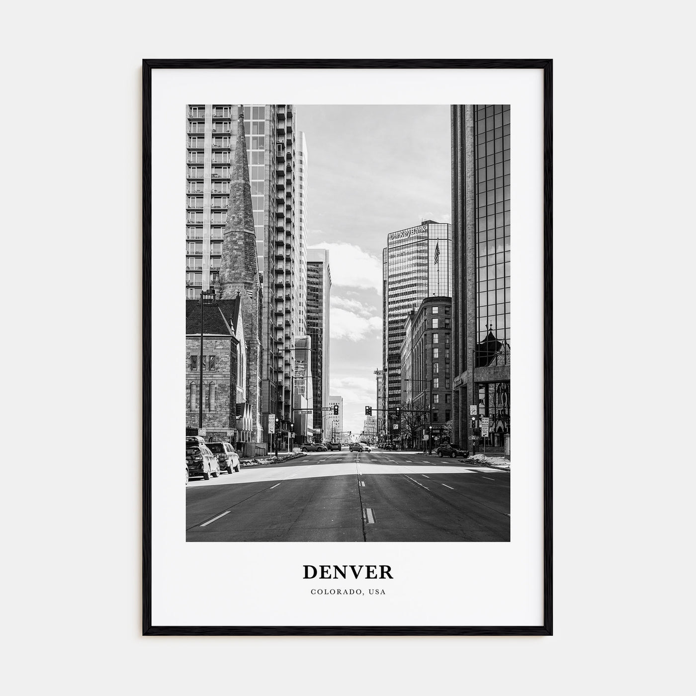 Denver Portrait B&W No 4 Poster
