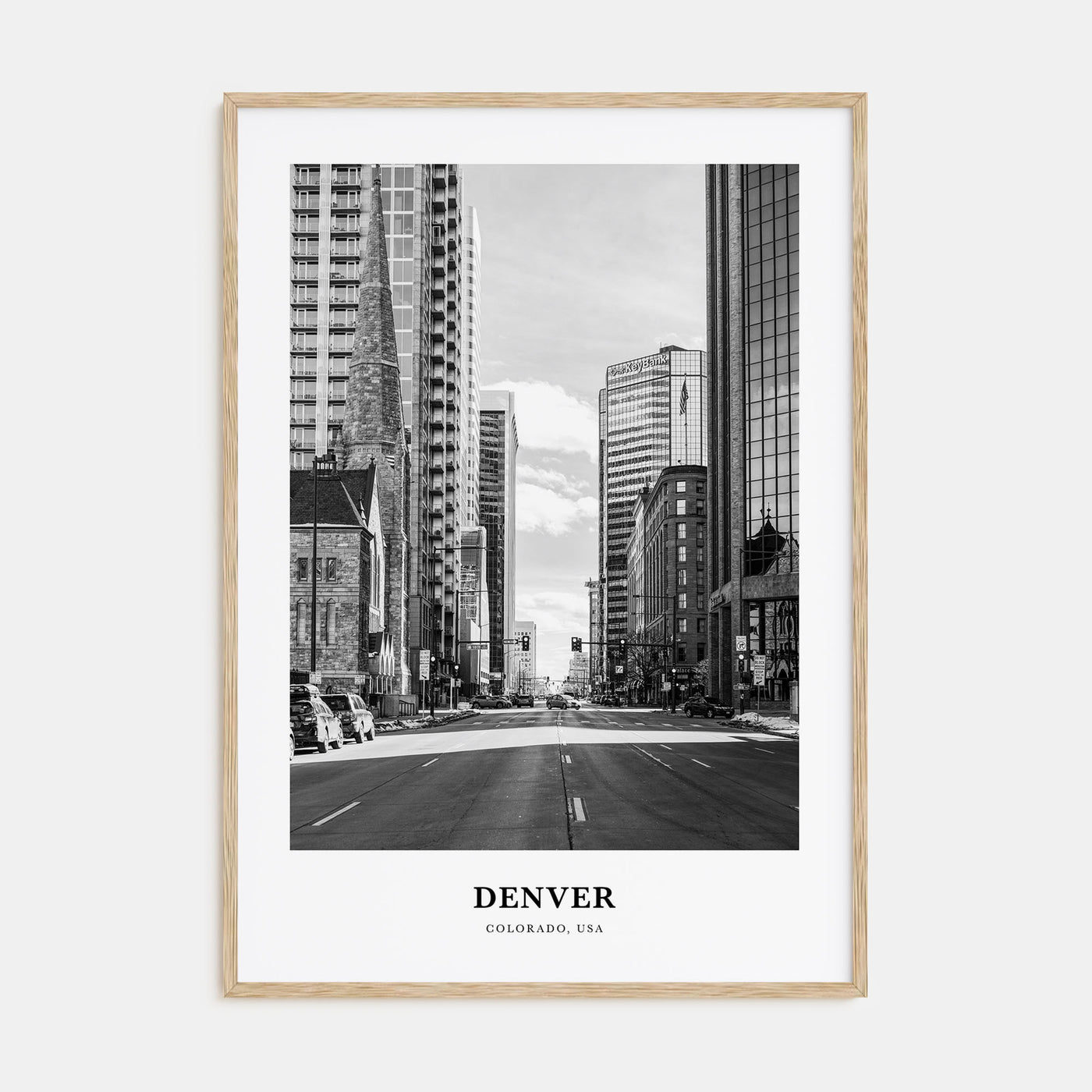 Denver Portrait B&W No 4 Poster