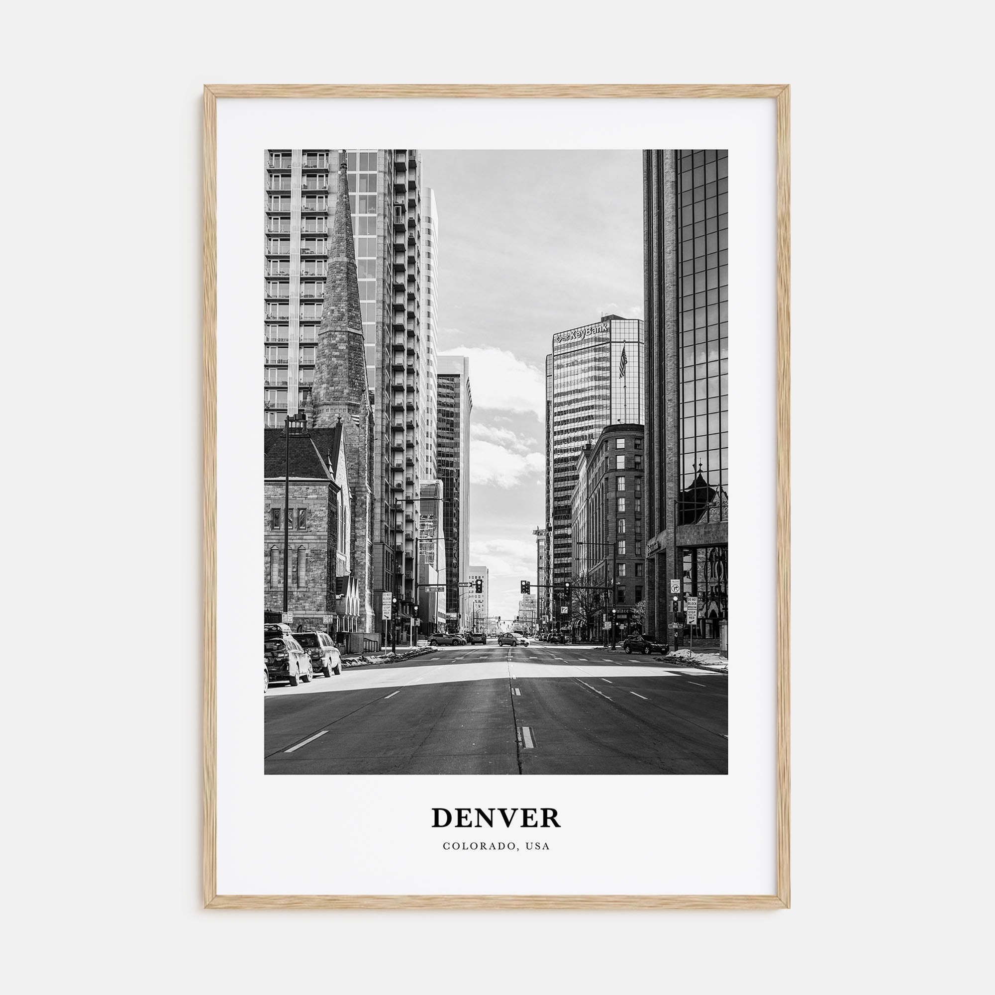 Denver Portrait B&W No 4 Poster