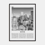 Denver Travel B&W No 2 Poster