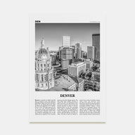 Denver Travel B&W No 2 Poster