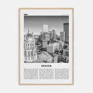 Denver Travel B&W No 2 Poster