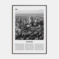 Denver Travel B&W No 3 Poster
