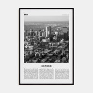 Denver Travel B&W No 3 Poster