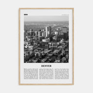 Denver Travel B&W No 3 Poster
