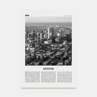 Denver Travel B&W No 3 Poster