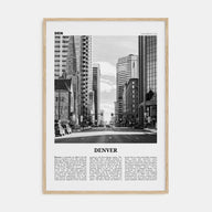 Denver Travel B&W No 4 Poster