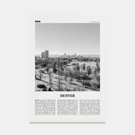 Denver Travel B&W No 5 Poster