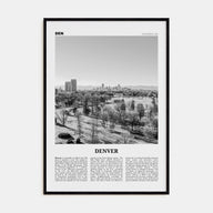 Denver Travel B&W No 5 Poster