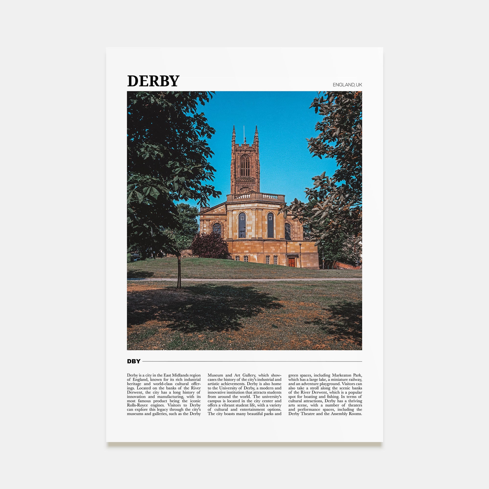 Derby Travel Color Poster