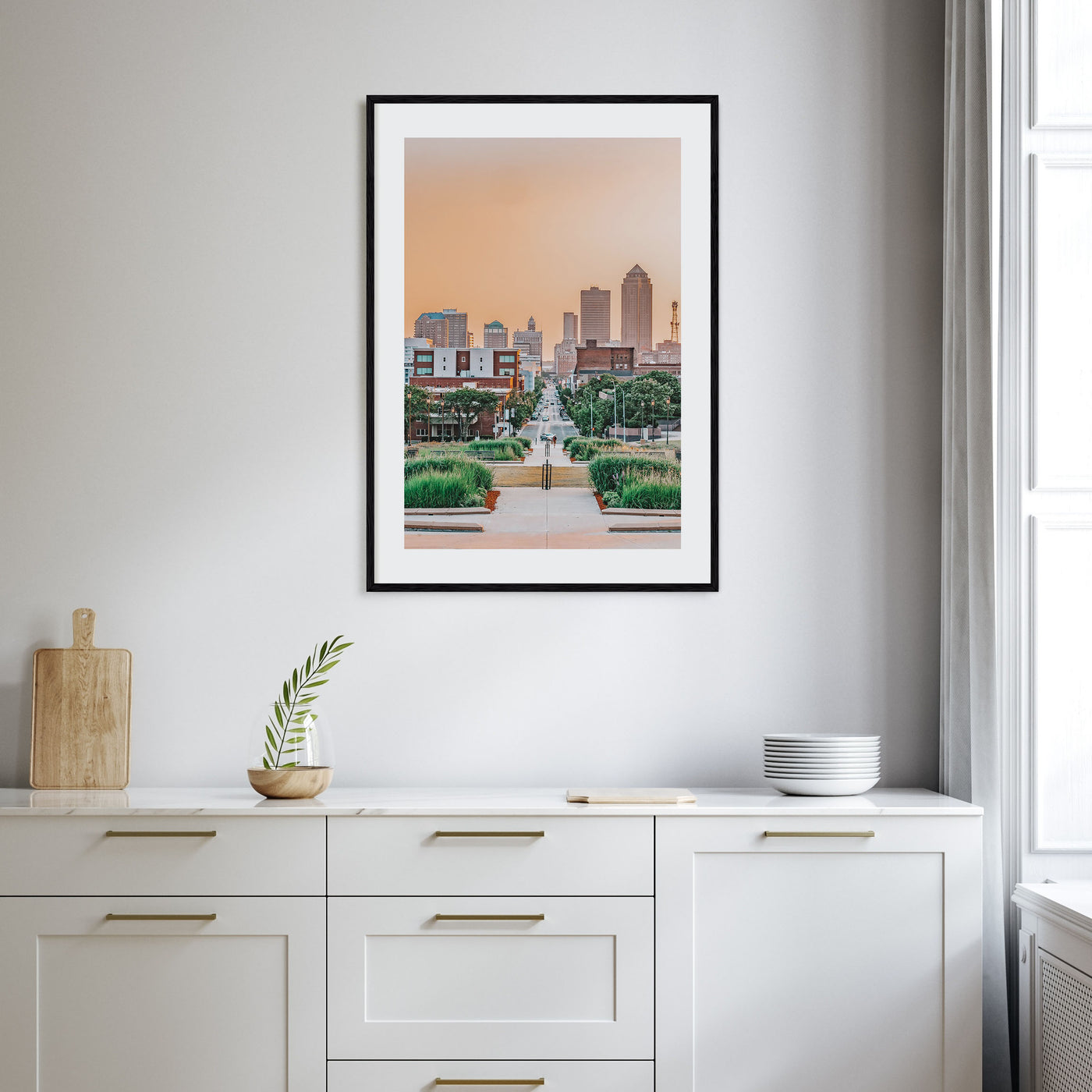 Des Moines Photo Color Poster